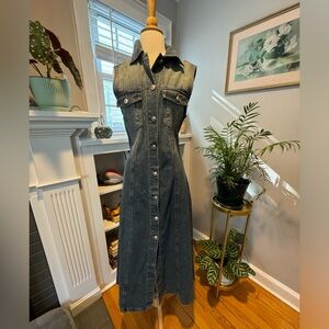 Denim shirt dress